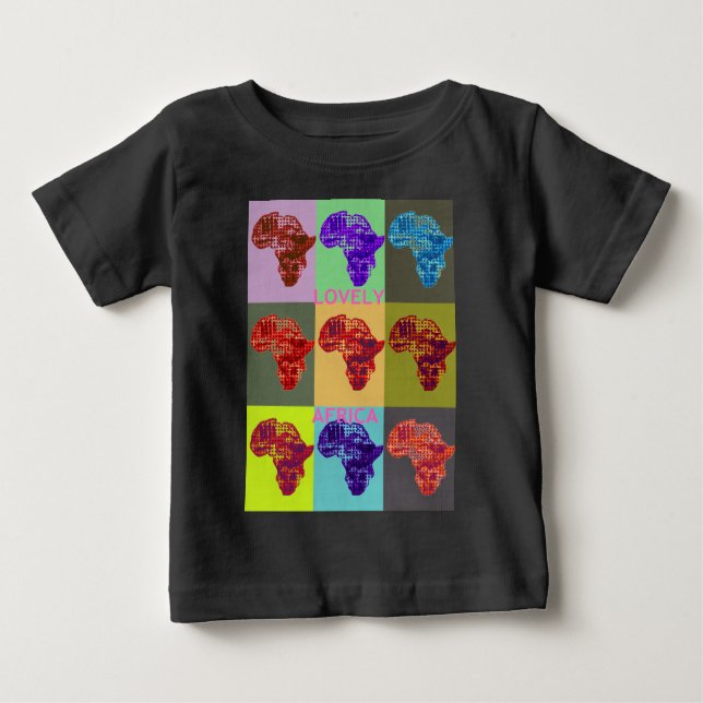 CAMISETA PARA BEBÊ ÁFRICA LOVELMENTE (Frente)