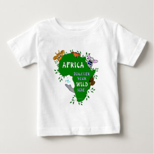 Camiseta Para Bebê África selvagem