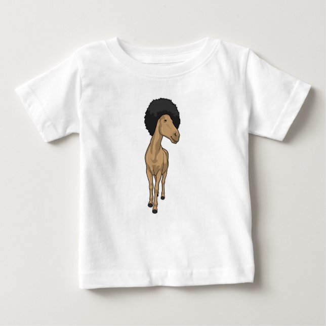 Camiseta Para Bebê Afro de Cavalo (Frente)