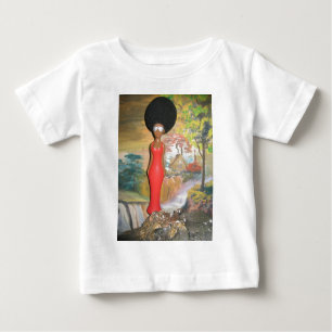 Camiseta Para Bebê Afro Glam: Uma Beleza Eterno