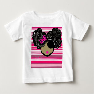 Camiseta Para Bebê Afro Puffs