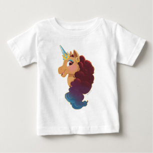Camiseta Para Bebê Afro Unicorn Divine o Unicórnio