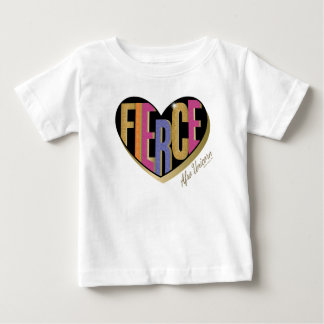 Camiseta Para Bebê Afro Unicorn Fierce Heart Design