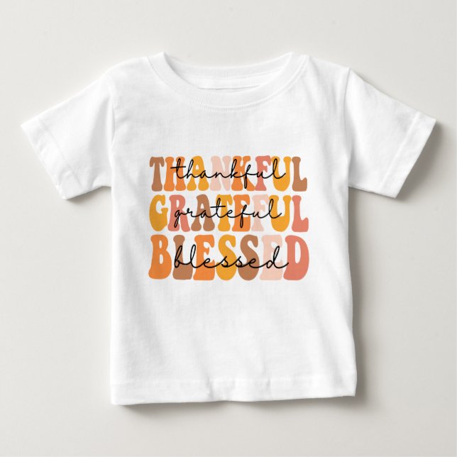 Camiseta Para Bebê Agradeço a sua benção (Frente)
