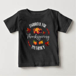 Camiseta Para Bebê Agradeço Por Minha Família Correspondendo Ação De 