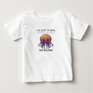 Camiseta Para Bebê Água-viva, eu sou apenas uma garota que ama