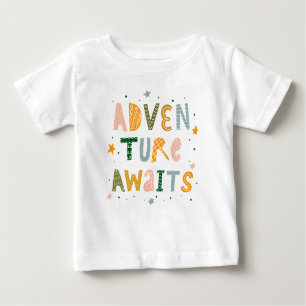 Camiseta Para Bebê Aguardam Aventura