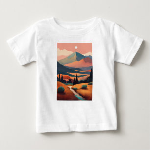 Camiseta Para Bebê Aguardam Aventura T-Shirt de Crianças com Terras d