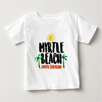 Camiseta Para Bebê Aguarela de Myrtle Beach