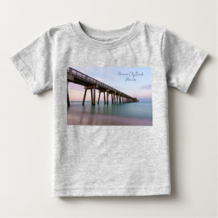 Camiseta Para Bebê Águas Cristalinas Em Praia Da Cidade Do Panamá Cam