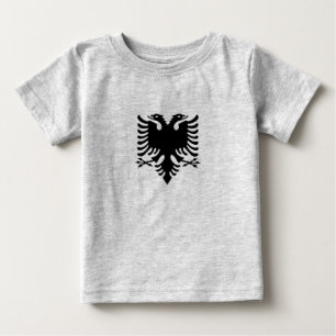 Camiseta Para Bebê Águia albanesa de duas cabeças