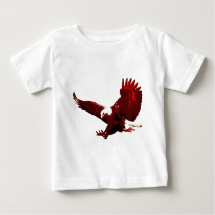 Camiseta Para Bebê Águia de aterrissagem - Águia em voo