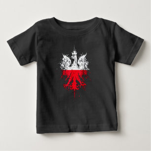 Camiseta Para Bebê Águia polonesa Orgulho polonês Bandeira polonesa P