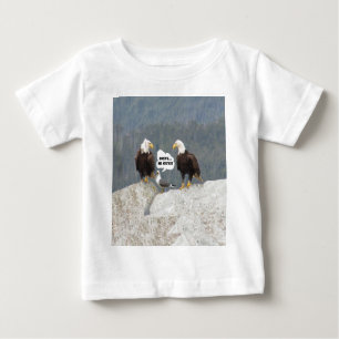 Camiseta Para Bebê Águias Engraçadas e Seagull