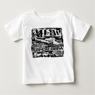 Camiseta Para Bebê AH-1 SuperCobra Baby Romper T-Shirt