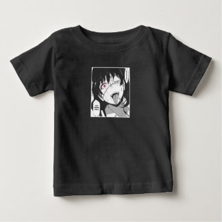 Camiseta Para Bebê Ahegao T Shirt nurse costume face Anime Funny