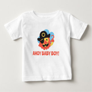 Camiseta Para Bebê Ahoy Baby Boy
