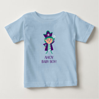 Camiseta Para Bebê Ahoy Baby Boy