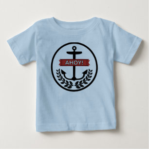 Camiseta Para Bebê Ahoy - Baby Fine Jersey T-Shirt 