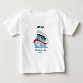 Camiseta Para Bebê Ahoy Seamna And Cool Vessel