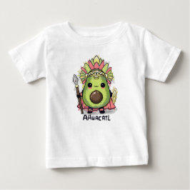 Camiseta Para Bebê Ahuacatl Aztec Warrior Avocado