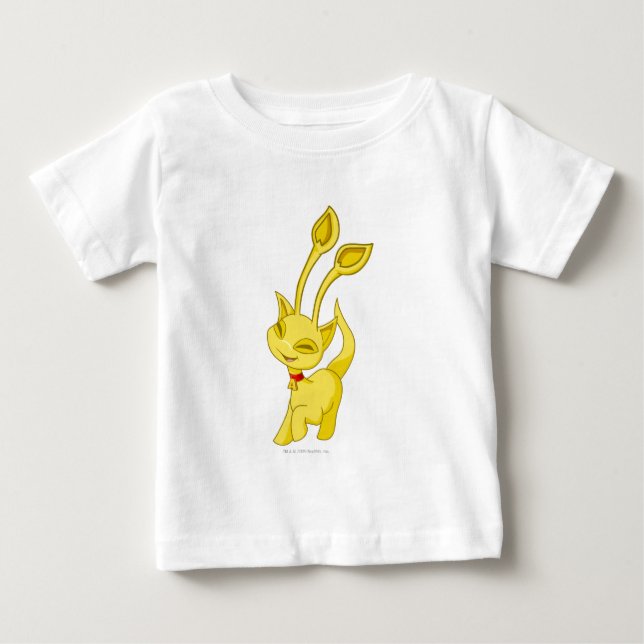 Camiseta Para Bebê Aisha Dourada (Frente)
