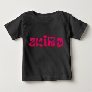 Camiseta Para Bebê Akira nos corações