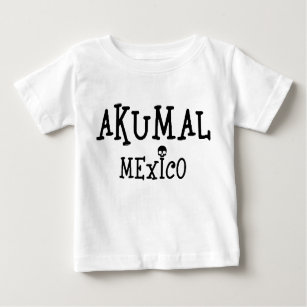 Camiseta Para Bebê Akumal Mexico Design - Baby Fine Jersey T Shirt