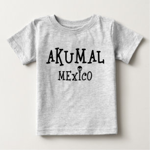 Camiseta Para Bebê Akumal Mexico Design - Baby Fine Jersey T Shirt