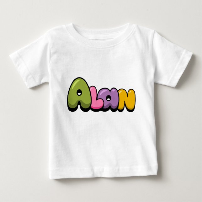Camiseta Para Bebê Alan (Frente)