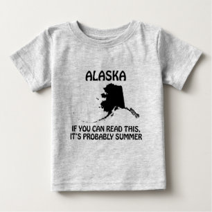 Camiseta Para Bebê Alasca - Se Você Pode Ler Isso, Provavelmente É Ve