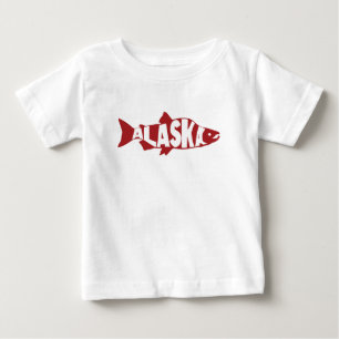 Camiseta Para Bebê Alaska Salmon Baby T-Shirt