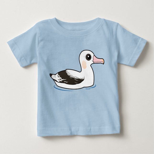 Camiseta Para Bebê Albatroz Andeirável Birdorável (Frente)