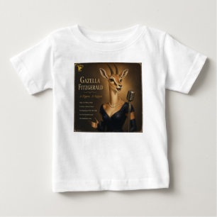 Camiseta Para Bebê Álbum Gazella Fitzgerald: uma Paródia