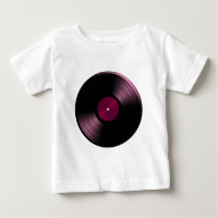 Álbum gravado de vinil no rosa