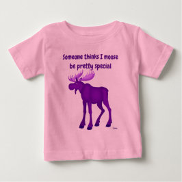 Camiseta Para Bebê Alce Puro Brilhante - Fato De Porco Tutu