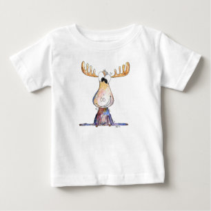 Camiseta Para Bebê Alce Whimsical