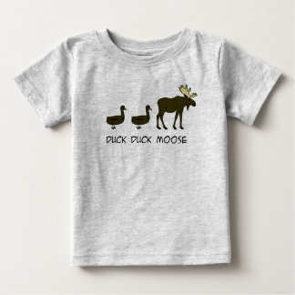 Camiseta Para Bebê Alces do pato do pato