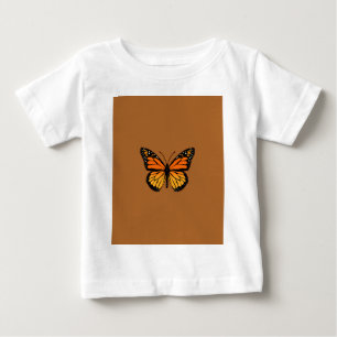 Camiseta Para Bebê Alegria da borboleta de monarca