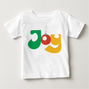 Camiseta Para Bebê Alegria do ornamento