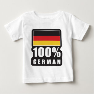 Camiseta Para Bebê Alemão a 100%