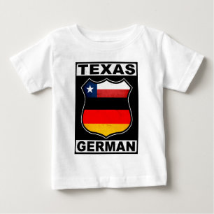 Camiseta Para Bebê Alemão do Texas americano