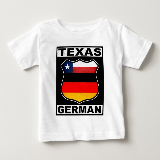 Camiseta Para Bebê Alemão do Texas americano (Frente)