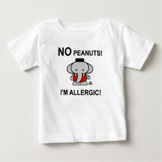 Camiseta Para Bebê Alergia a amendoins