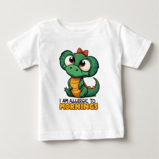 Camiseta Para Bebê Alergia de Manhã