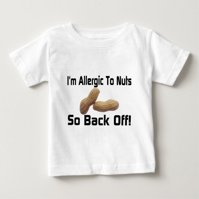 Camiseta Para Bebê Alérgico aos loucos (Frente)