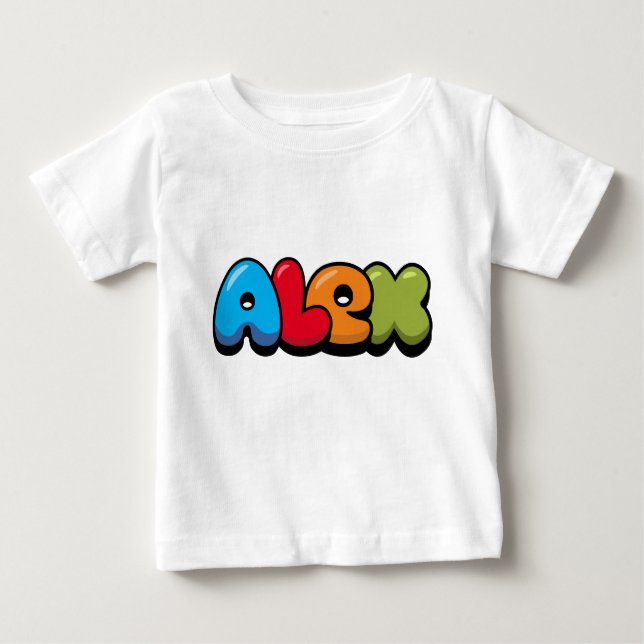Camiseta Para Bebê Alex (Frente)