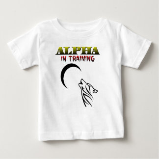Camiseta Para Bebê Alfa no treinamento