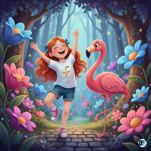 Camiseta Para Bebê Alfabeto Animal F De Flamingo