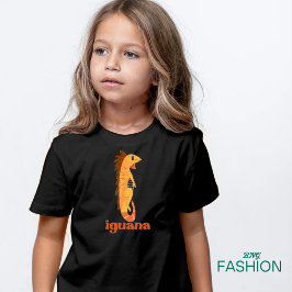 Camiseta Para Bebê Alfabeto Animal I Para Iguana